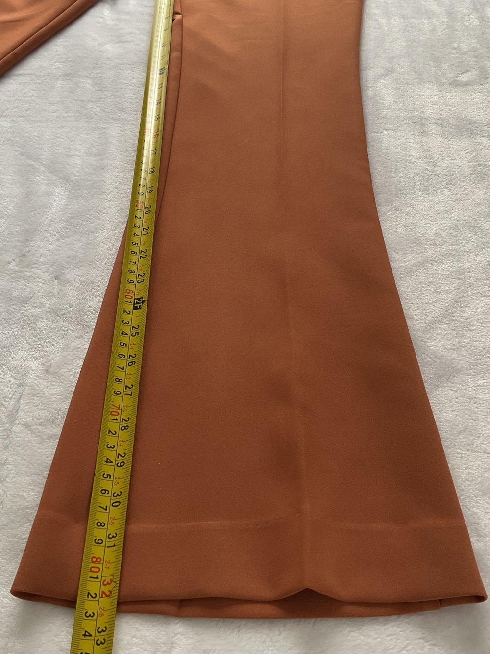 Socialite Rust Leaf High Rise Bootcut Pants Women’s Large Stretch NWT - Picture 9 of 13